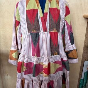 Devotion TWINS color blocked flowy dress